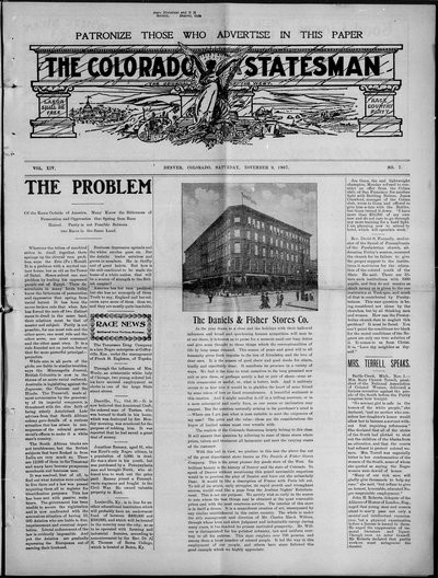 Colorado Statesman, Nov 9, 1907