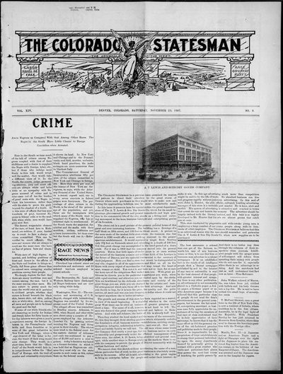 Colorado Statesman, Nov 23, 1907