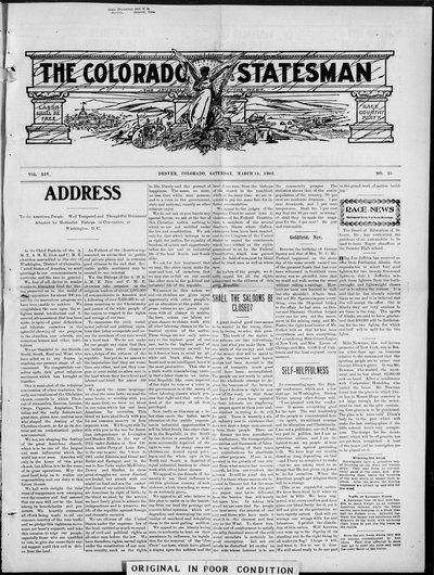 Colorado Statesman, Mar 14, 1908