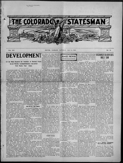 Colorado Statesman, May 16, 1908