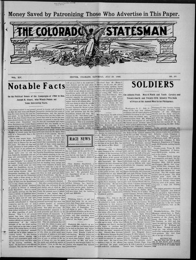 Colorado Statesman, Jul 18, 1908