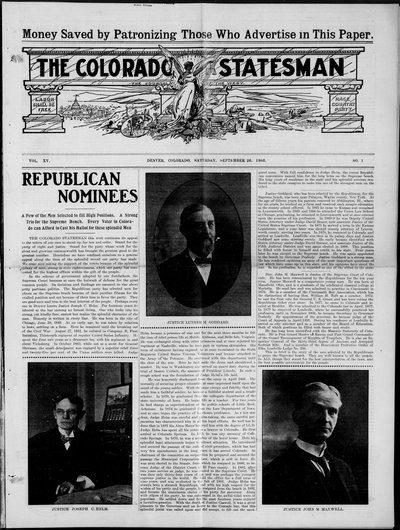 Colorado Statesman, Sep 26, 1908