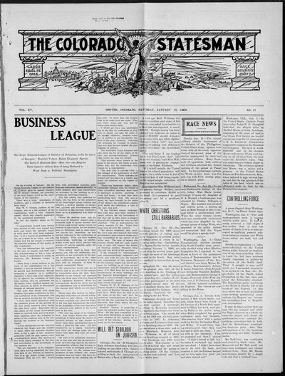 Colorado Statesman, Jan 16, 1909