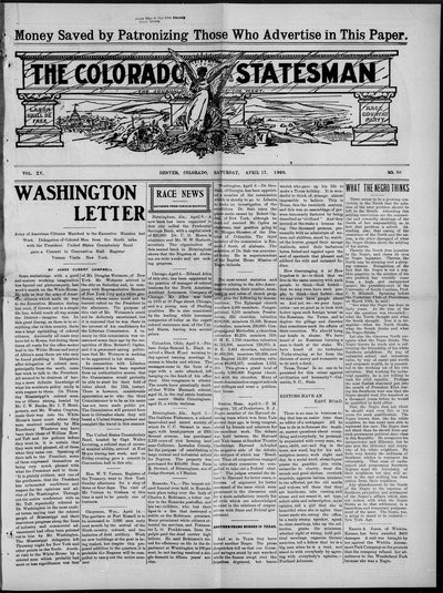 Colorado Statesman, Apr 17, 1909