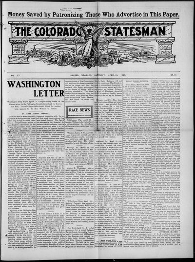 Colorado Statesman, Apr 24, 1909