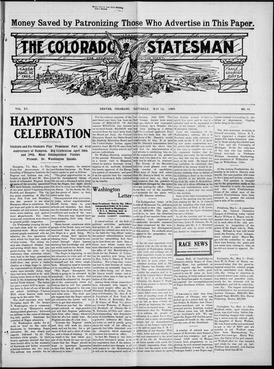 Colorado Statesman, May 15, 1909