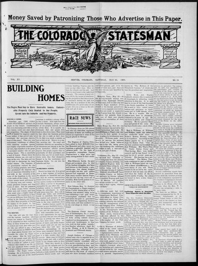 Colorado Statesman, May 22, 1909