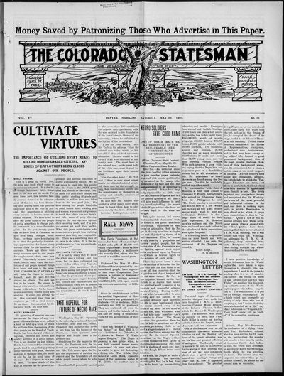 Colorado Statesman, May 29, 1909