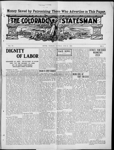 Colorado Statesman, Jun 26, 1909