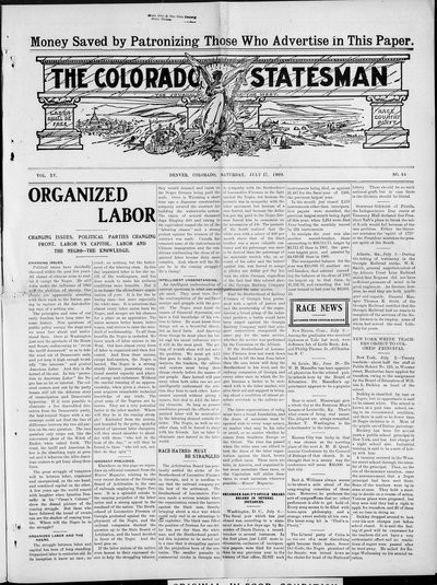 Colorado Statesman, Jul 17, 1909