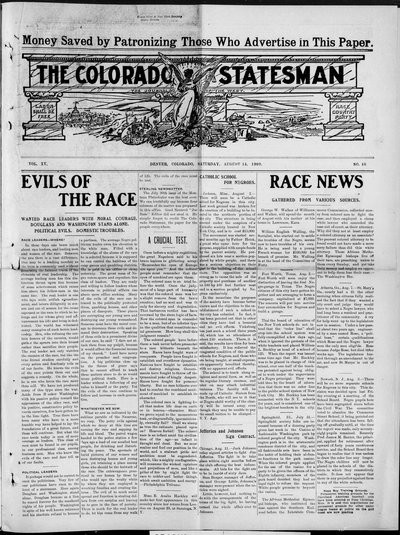 Colorado Statesman, Aug 14, 1909