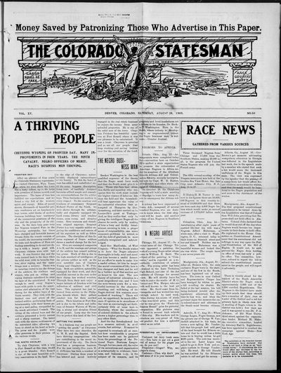 Colorado Statesman, Aug 28, 1909