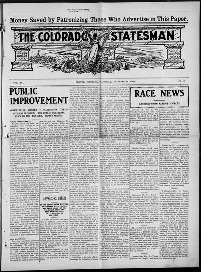 Colorado Statesman, Nov 20, 1909