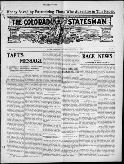Colorado Statesman, Dec 18, 1909