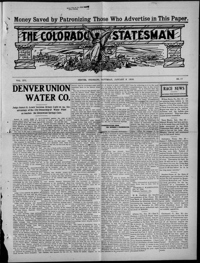 Colorado Statesman, Jan 8, 1910