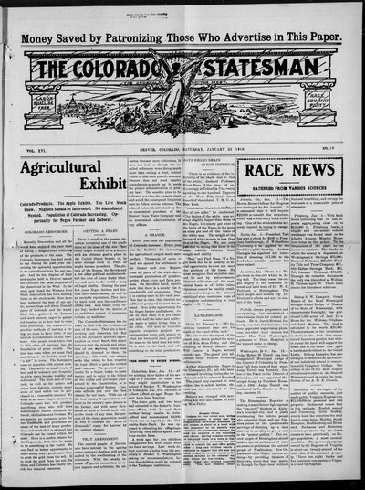 Colorado Statesman, Jan 22, 1910