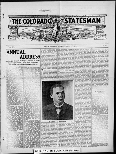 Colorado Statesman, Aug 27, 1910