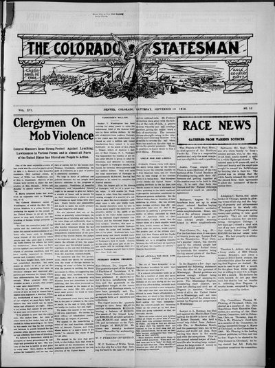 Colorado Statesman, Sep 10, 1910