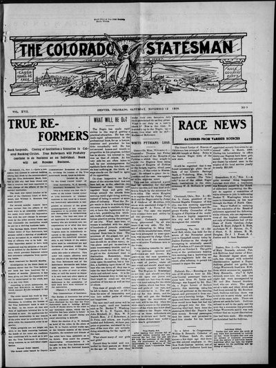 Colorado Statesman, Nov 12, 1910