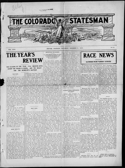 Colorado Statesman, Dec 31, 1910