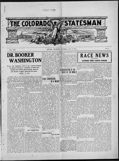 Colorado Statesman, May 13, 1911