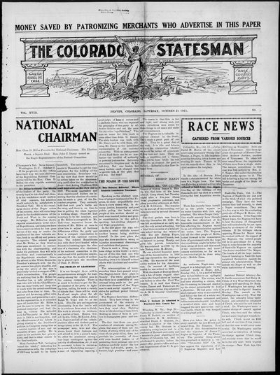Colorado Statesman, Oct 21, 1911