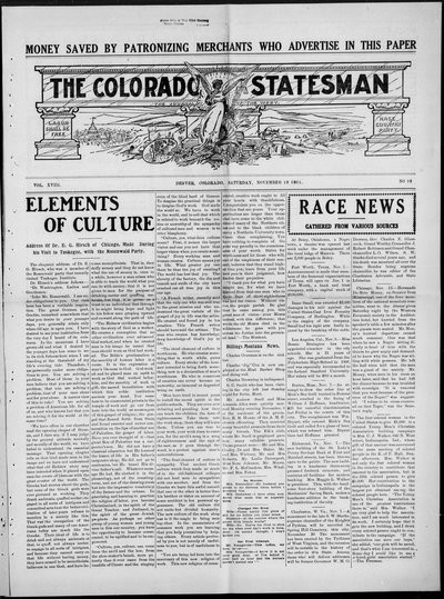 Colorado Statesman, Nov 18, 1911