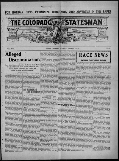 Colorado Statesman, Dec 9, 1911