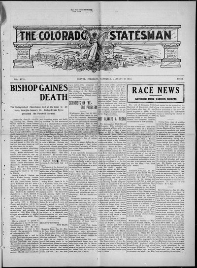 Colorado Statesman, Jan 27, 1912