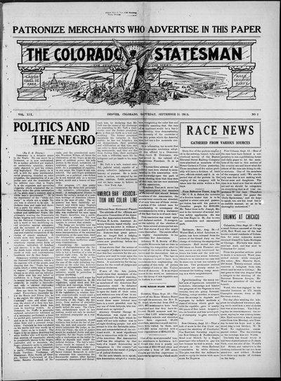 Colorado Statesman, Sep 21, 1912