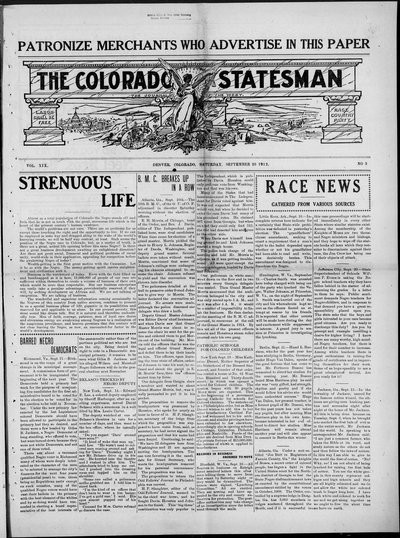 Colorado Statesman, Sep 28, 1912