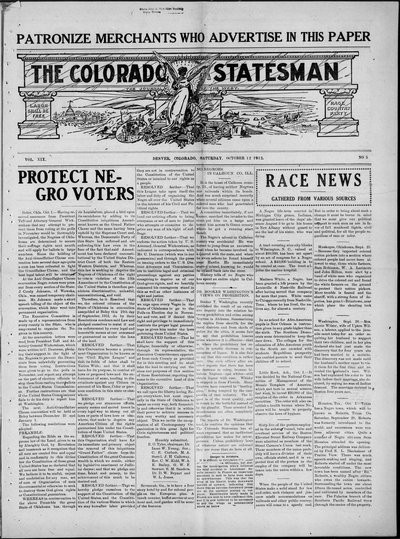 Colorado Statesman, Oct 12, 1912