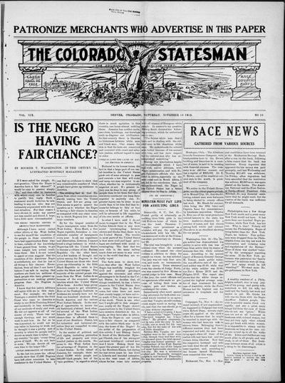 Colorado Statesman, Nov 16, 1912