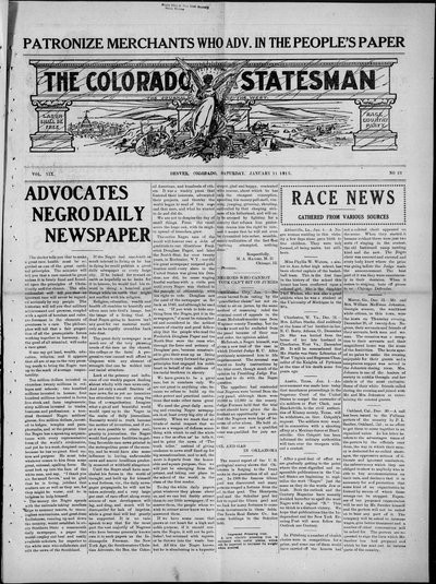 Colorado Statesman, Jan 11, 1913