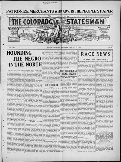 Colorado Statesman, Jan 18, 1913