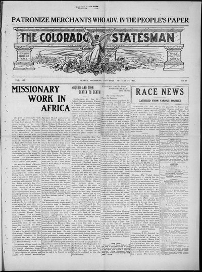Colorado Statesman, Jan 25, 1913