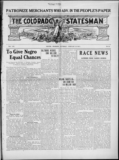Colorado Statesman, Feb 22, 1913
