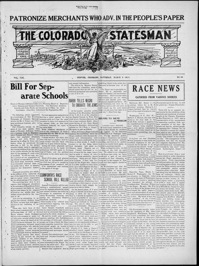 Colorado Statesman, Mar 8, 1913