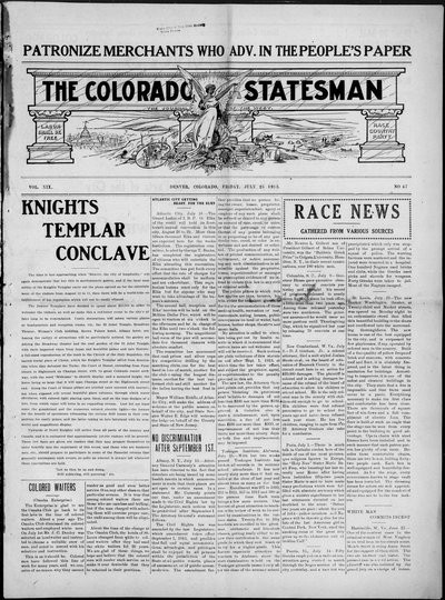 Colorado Statesman, Jul 25, 1913