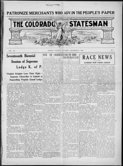 Colorado Statesman, Sep 13, 1913