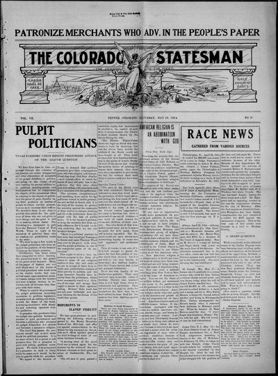 Colorado Statesman, May 23, 1914