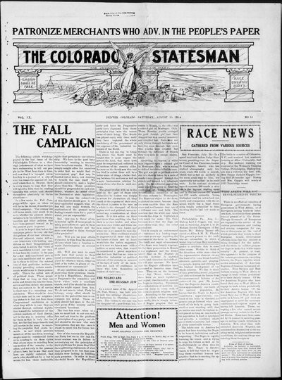 Colorado Statesman, Aug 15, 1914