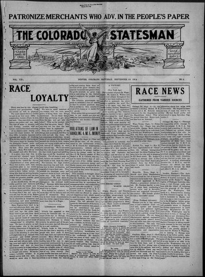 Colorado Statesman, Sep 19, 1914