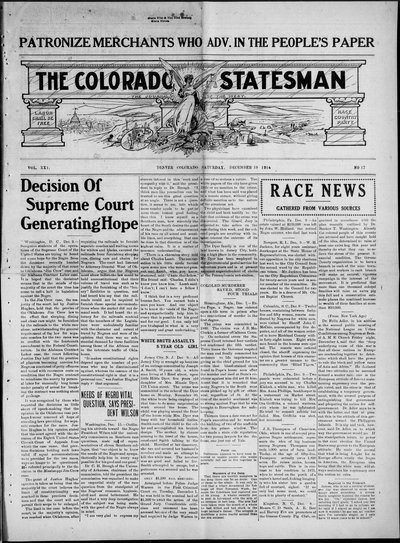 Colorado Statesman, Dec 19, 1914