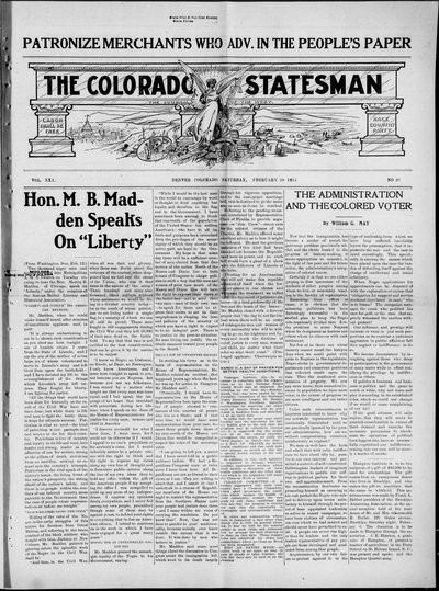 Colorado Statesman, Feb 20, 1915