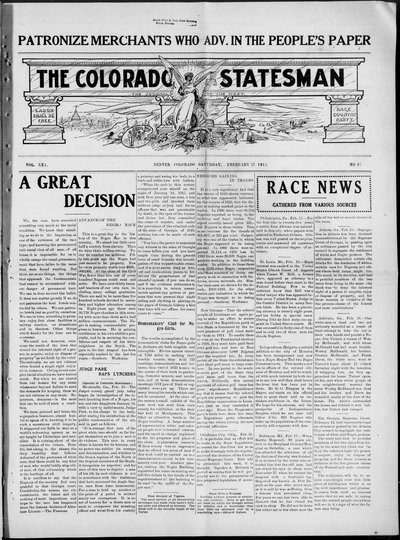 Colorado Statesman, Feb 27, 1915