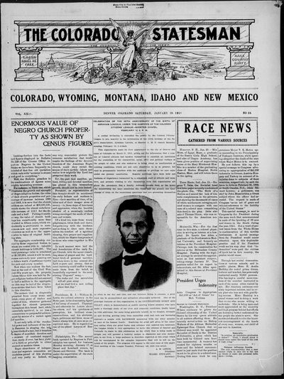 Colorado Statesman, Jan 29, 1916