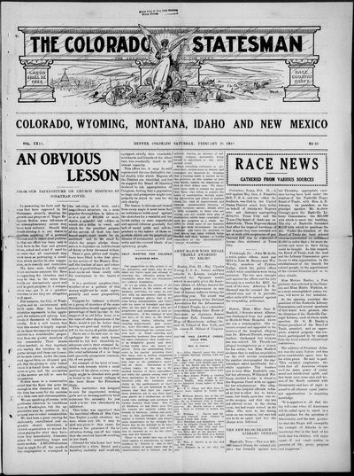 Colorado Statesman, Feb 26, 1916