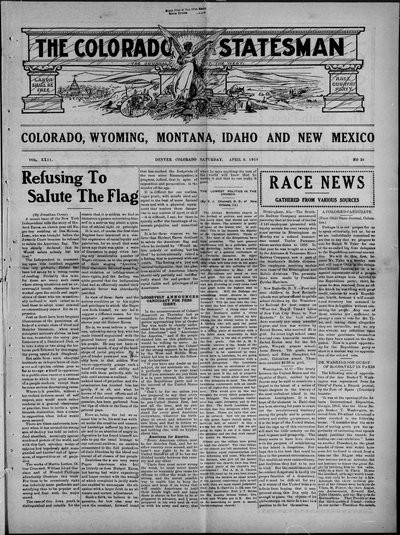 Colorado Statesman, Apr 8, 1916