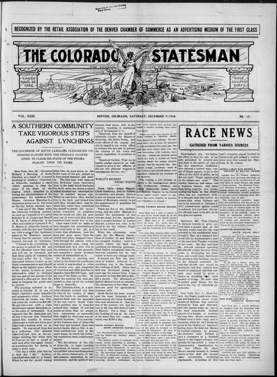 Colorado Statesman, Dec 9, 1916